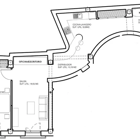 Apartment One Bedroom, Bed, Sofa Bed, Home-office, Modern, Quiet, Fully Equipped, Powerful Ac, 300 Mbps Fibre, Washer And Dryer Malaga